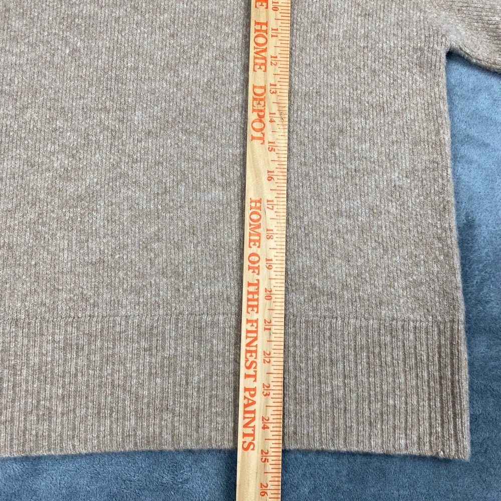The Good Friends Women Sweater L Beige Wool Blend Back Tie Ribbon Balloon Sleeve - Picture 11 of 12